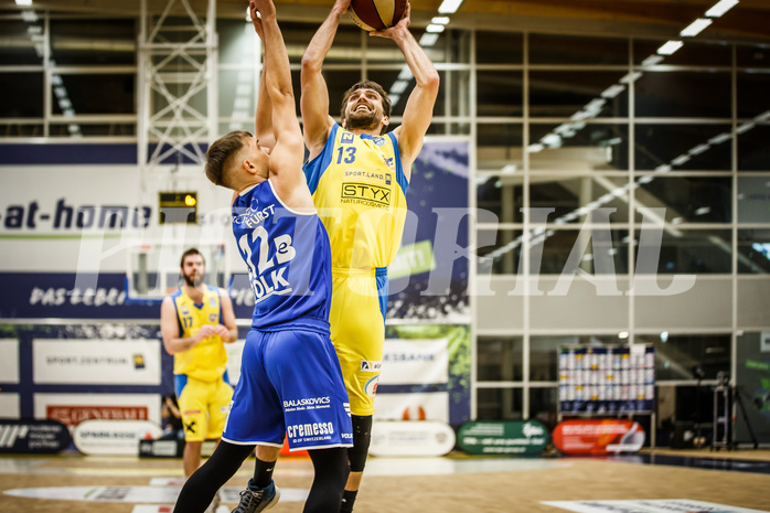 Basketball, bet-at-home Basketball Superliga 2019/20, Viertelfinale 2. Spiel, SKN St. Pölten Basketball, Oberwart Gunners, Lukas Böck (13)