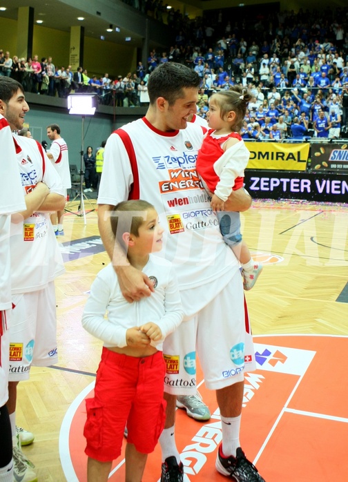 Basketball ABL 2012/13 Snickers-Playoff  Finale 5. Spiel BC Zepter Vienna vs. Redwell Gunners Oberwart, Stjepan Stazic (14)











 
































