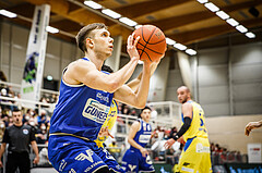 Basketball, bet-at-home Basketball Superliga 2021/22, Grunddurchgang 15.Runde, SKN St. Pölten Basketball, Oberwart Gunners, Jonathan Knessl (12)