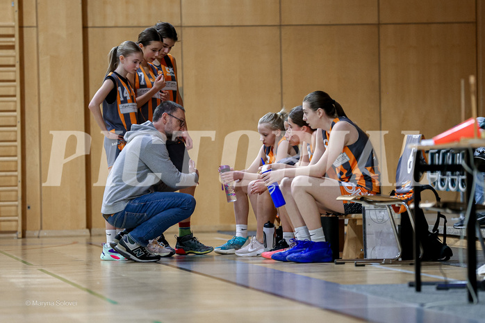 22.02.2025 Österreichischer Basketballverband 2024/25, SLWU14 Basket Flames UNION vs Basket Duchess