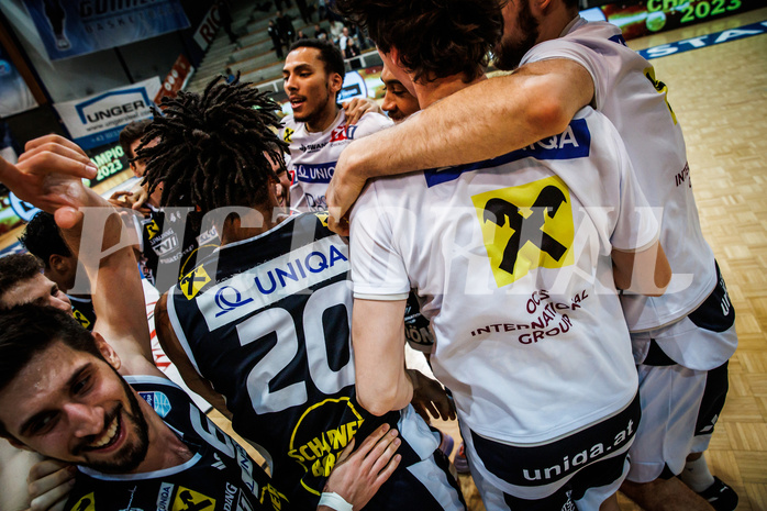 Basketball, Basketball Austria Cup 2022/23, Herren Finale, Gmunden Swans, UBSC Graz, #jubel