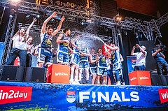 Basketball, Win2Day Superliga 2022/23, Playoff, Finale Spiel 4, BC Vienna, Gmunden Swans, 