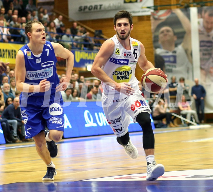 Basketball ABL 2017/18, Grunddurchgang 22.Runde Gmunden Swans vs. Oberwart Gunners