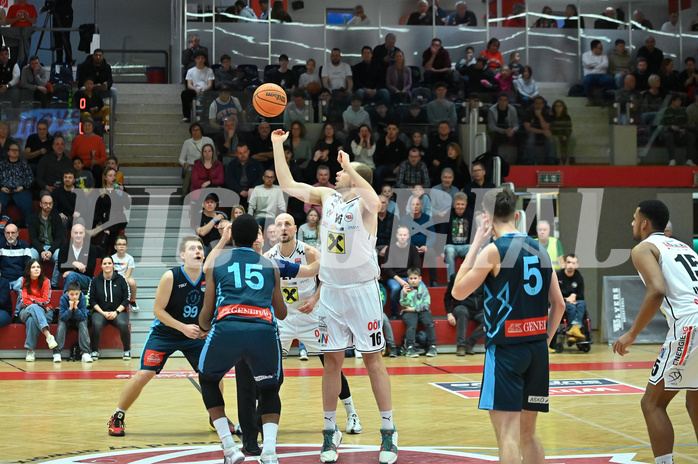 Basketball, Superliga 2023/24, Grunddurchgang 22. Runde, Flyers Wels vs. Vienna Timberwolves,