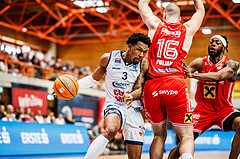 Basketball, win2day Basketball Superliga 2024/25, Playoffs Viertelfinale 2. Spiel
, BBC Nord Dragonz, Flyers Wels, Rayshawn Mart (3)