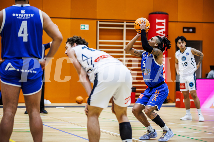 Basketball, Basketball Zweite Liga 2024/25, Grunddurchgang 21.Runde, Vienna Timberwolves, Kufstein Towers, Aytor Johnson Alberto (5)