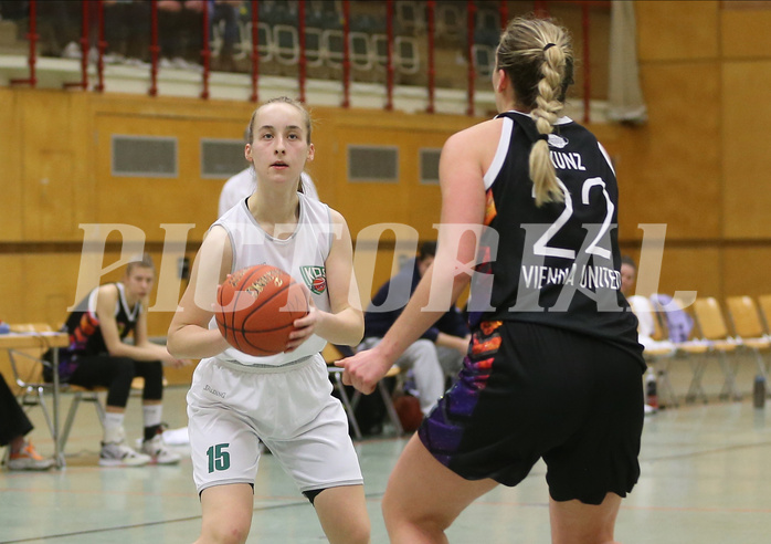 Basketball Damen Superliga 2021/22, Grundducrhgang 14.Runde Vienna United vs. KOS Celovec


