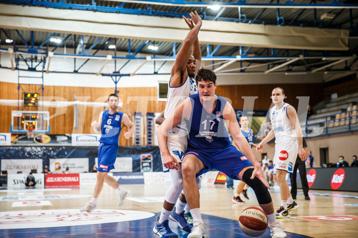Basketball, bet-at-home Basketball Superliga 2020/21, Grunddurchgang, 11. Runde, Oberwart Gunners, Vienna D.C. Timberwolves, Marko Goranovic (17)