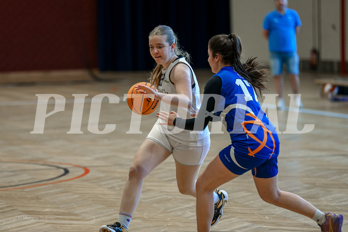 27.04.2025 Österreichischer Basketballverband 2024/25, SLWU16 VF Basket Flames UNION vs. DBB  Basketgirls Wels