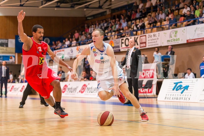 Basketball, ABL 2016/17, Playoff HF Spiel 2, Oberwart Gunners, WBC Wels, Sebastian Käferle (7)