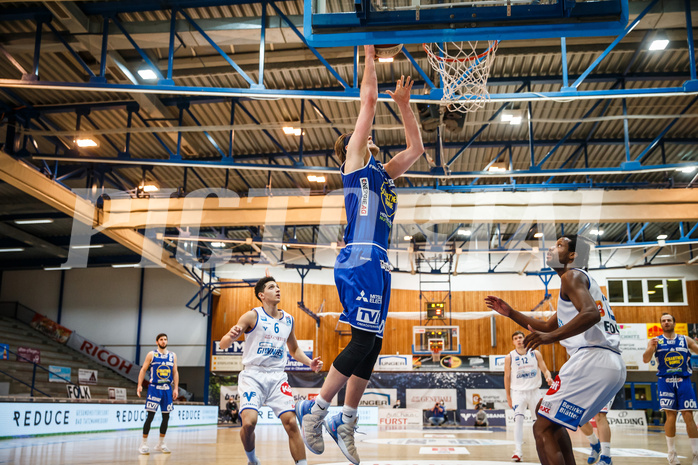 Basketball, bet-at-home Basketball Superliga 2020/21, Platzierungsrunde, 1. Runde, Oberwart Gunners, Gmunden Swans, Daniel Dolenc (15)~