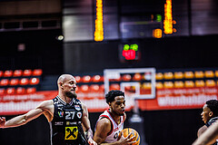 Basketball, Win2Day Superliga 2024/25, Grunddurchgang 17.Runde, BC Vienna, Flyers Wels, Zac Owens (2)