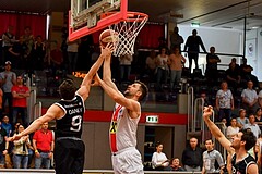 Basketball ABL 2017/18 Grunddurchgang 33. Runde Flyers Wels vs Traiskirchen Lions
