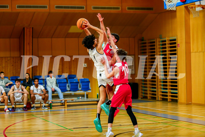26.11.2024 Österreichischer Basketballverband 2024/25, SLMU19 Basket Flames vs. Mattersburg Rocks