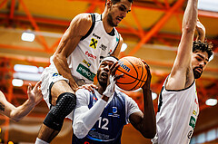 Basketball, win2day Basketball Superliga 2024/25, Grunddurchgang Runde 2, BBC Nord Dragonz, Klosterneuburg Dukes, Peter Turay (12)