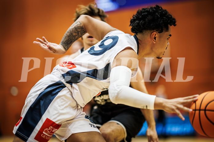 Basketball, Basketball Zweite Liga 2024/25, Grunddurchgang 4.Runde, Vienna Timberwolves, UDW Alligators, Dean-Leon Cantor (19)