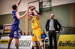 Basketball, ABL 2017/18, Grunddurchgang 29.Runde, UBSC Graz, Oberwart Gunners, Marco Novacesce-Talpes (15)