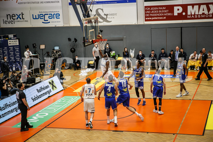 Basketball, Basketball Austria Cup 2020/21, Finale, Oberwart Gunners, Gmunden Swans, Quincy Diggs (13)