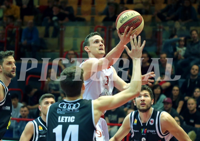 13.04.2019 Basketball ABL 2018/19 Grunddurchgang 33. Runde Traiskirchen Lions vs Flyers Wels
