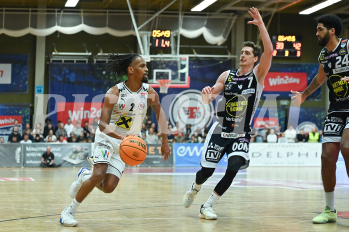 Basketball, Superliga 2023/24, Grunddurchgang 14. Runde, Flyers Wels vs. Gmunden,
