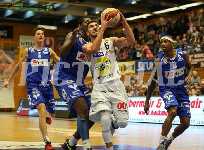 Basketball ABL 2016/17 Grunddurchgang 6.Runde Gmunden Swans vs Oberwart Gunners