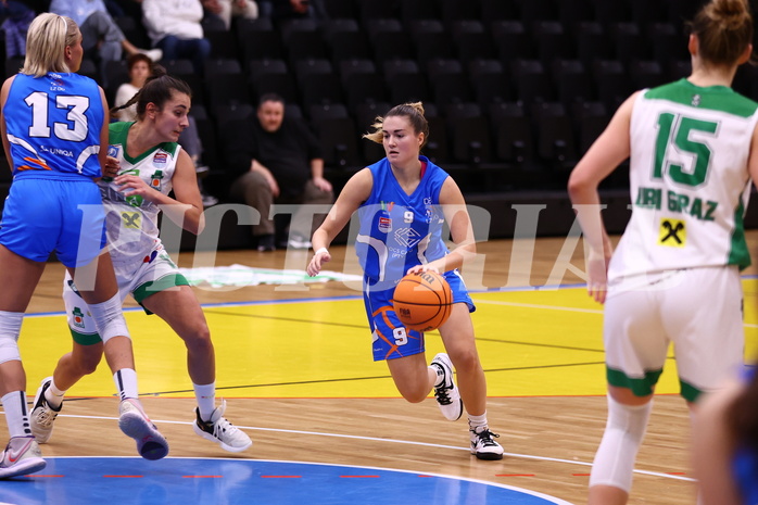 18.11.2023, Graz, Raiffeisen Sportpark, Basketball Damen Superliga 2022/23, Grunddurchgang, 4.Runde, UBI Holding Graz vs. DBB OCS Diamond Ladies Wels ,  