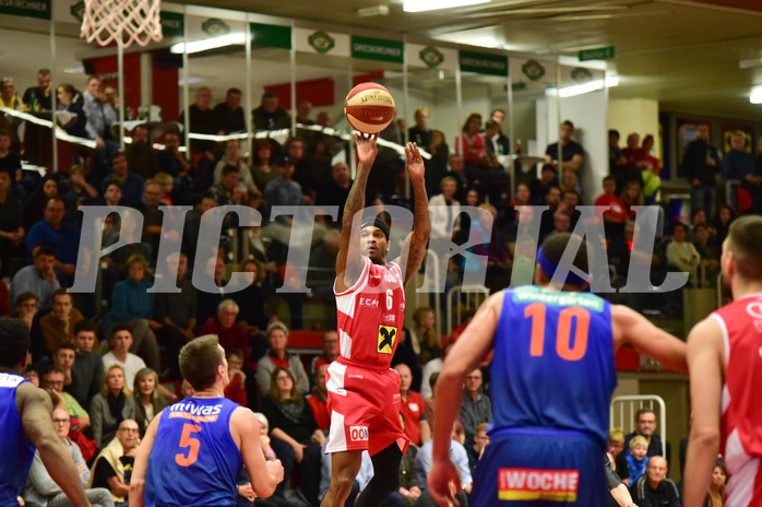 Basketball Superliga 2019/20, Grunddurchgang 8.Runde Flyers Wels vs. Kapfenberg,Derek Jackson (6)


