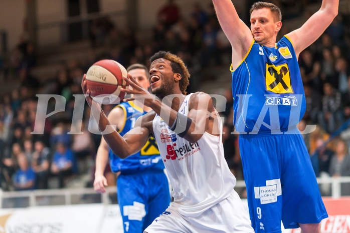 Basketball ABL 2015/16 Grunddurchgang 28.Runde Oberwart Gunners vs. UBSC Graz