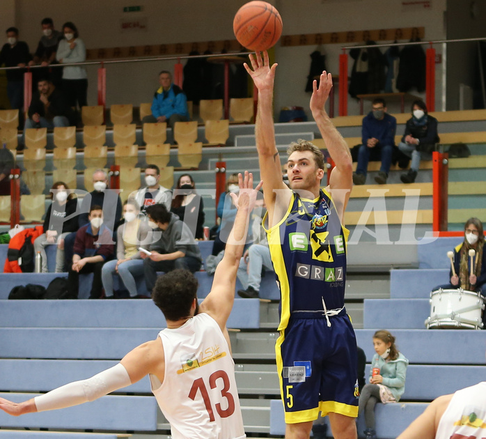 Basketball Superliaga 2021/22, Grunddurchgang 14.Runde Traiskirchen Lions vs. UBSC Graz


