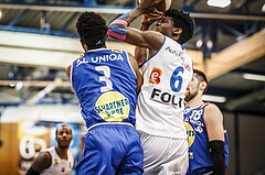 Basketball, ABL 2018/19, Playoff HF Spiel 1, Oberwart Gunners, Gmunden Swans, Dwane Miner (6)