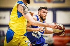 Basketball, bet-at-home Basketball Superliga 2019/20, Platzierungsrunde 3.Runde, SKN St. Pölten Basketball, Oberwart Gunners, Ignas Fiodorovas (5)