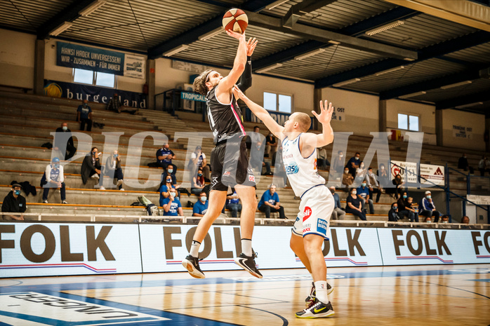Basketball, bet-at-home Basketball Superliga 2020/21, Grunddurchgang, 4. Runde, Oberwart Gunners, Raiffeisen Flyers Wels, Erwin Zulic (11)