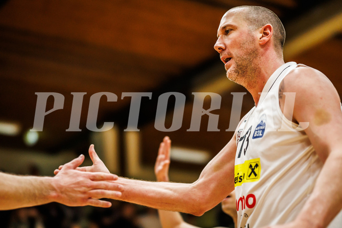 Basketball, Basketball Zweite Liga 2023/24, Viertelfinale Spiel 2, Mattersburg Rocks, Kufstein Towers, Corey Hallett (13)
