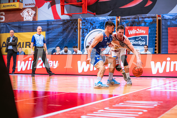 Basketball, Win2Day Superliga 2022/23, 6. Qualifikationsrunde, Traiskirchen Lions, BBC Nord Dragonz, Emilio Banic (23)