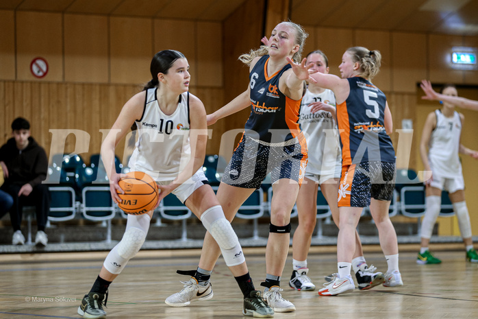 22.02.2025 Österreichischer Basketballverband 2024/25, SLWU19 Basket Flames UNION vs Basket Duchess