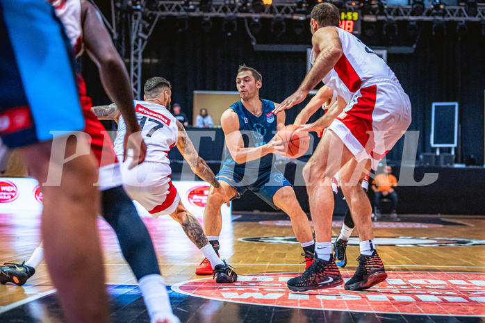 Basketball, Win2Day Superliga 2022/23, Grunddurchgang 21.Runde, BC GGMT Vienna, Vienna Timberwolves, Jakob Szkutta (10)