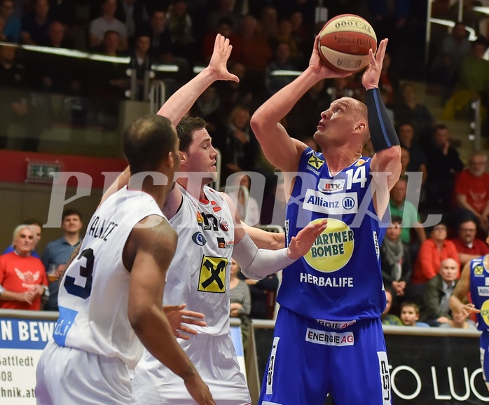 Basketball ABL 2015/16 Grunddurchgang 34. Runde WBC Wels vs Gmunden Swans Basketball ABL 2015/16 Grunddurchgang 34. Runde WBC Wels vs Gmunden Swans