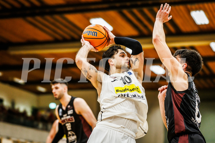 Basketball, Basketball Zweite Liga 2024/25, Grunddurchgang 17.Runde, Mattersburg Rocks, Mistelbach Mustangs, Julian Alper (10)