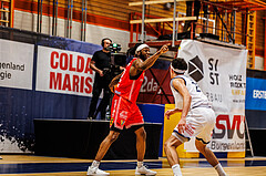 Basketball, win2day Basketball Superliga 2024/25, Playoffs Viertelfinale 2. Spiel
, BBC Nord Dragonz, Flyers Wels, Damion Rosser (2)