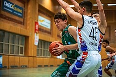 Basketball, Basketball Zweite Liga 2022/23, Playdown Spiel 5, Vienna United, Future Team Steiermark, Leonhard Siegmund (5)