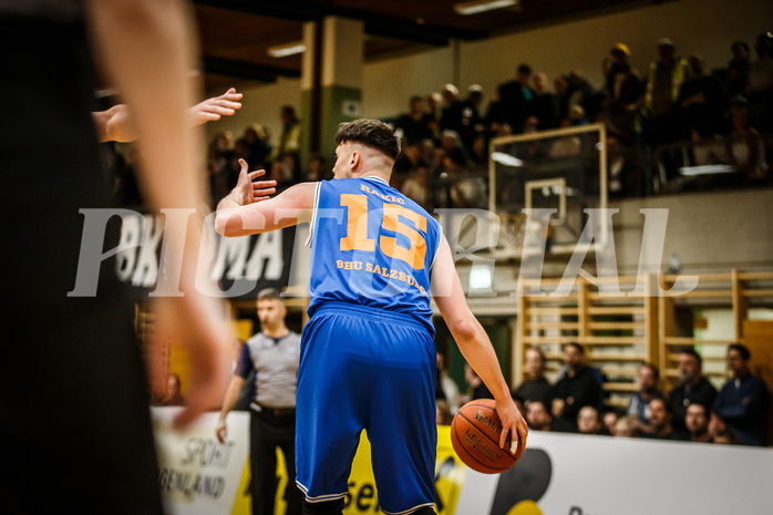 Basketball, Basketball Zweite Liga 2022/23, Playoff, Viertelfinale Spiel 2
, Mattersburg Rocks, BBU Salzburg, M. Rakic (15)