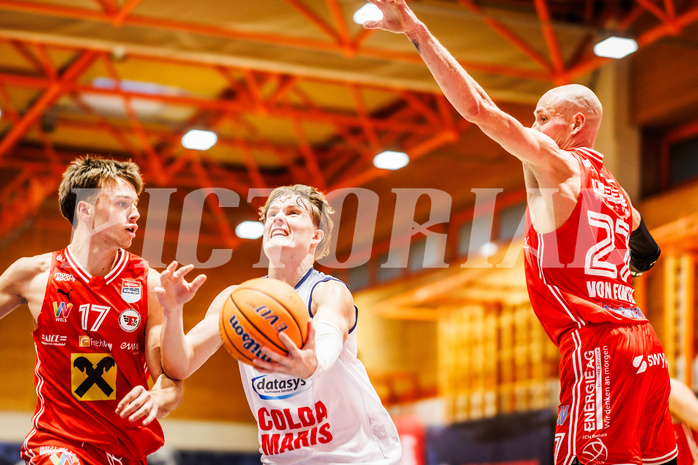 Basketball, win2day Basketball Superliga 2024/25, Grunddurchgang Runde 3, BBC Nord Dragonz, Flyers Wels, Valentin Pasterk (6)