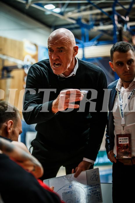 Basketball, bet-at-home Basketball Superliga 2021/22, Grunddurchgang Runde 4, Oberwart Gunners, BC GGMT Vienna, Aramis Naglic (Head Coach)