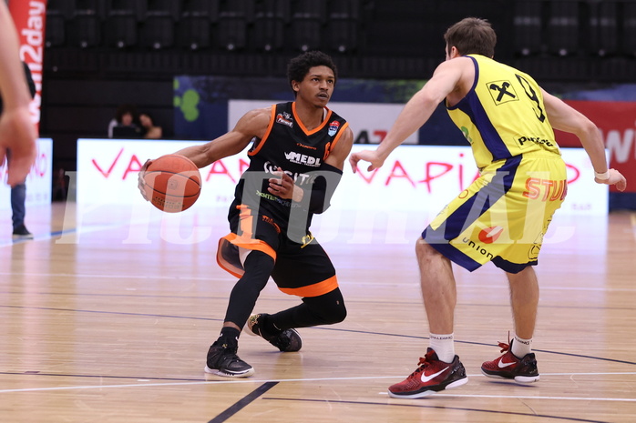 01.04.2023, Graz, Raiffeisen Sportpark Graz, Basketball Superliga 2022/23, 7. Qualifikationsrunde, UBSC Raiffeisen Graz vs. CITIES Panthers Fürstenfeld 