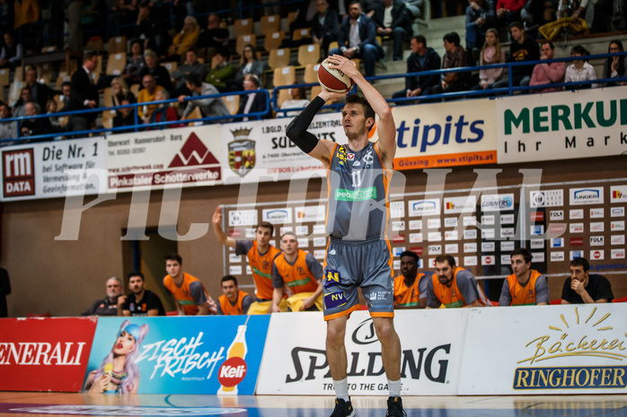 Basketball, Admiral Basketball Superliga 2019/20, Grunddurchgang 16.Runde, Oberwart Gunners, Klosterneuburg Dukes, Maximilian Hopfgartner (11)