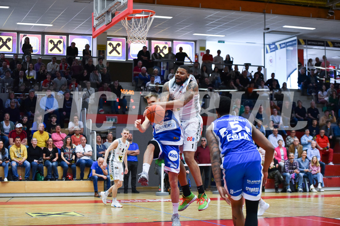 Win2Day Basketball Superliga 2022/23, 9. Plazierungsrunde, Flyers Wels, Oberwart Gunners,
