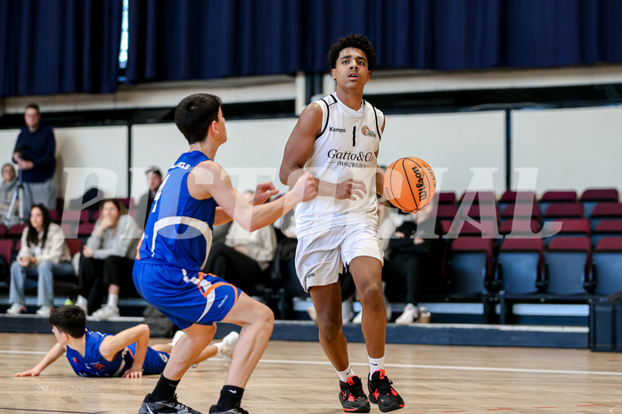 02.03.2025 Österreichischer Basketballverband 2024/25, SLMU16 Basket Flames WAT vs. FCN Baskets Wels