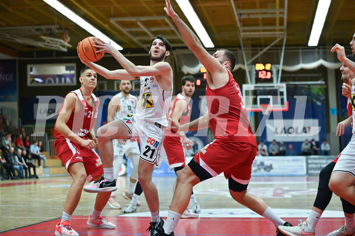 Basketball, Superliga 2023/24, Grunddurchgang 20. Runde, Flyers Wels vs. BC Vienna,