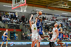 Basketball, Superliga 2024/25, Platzierungsrunde 4.Runde, Flyers Wels vs. Oberwart Gunners,
