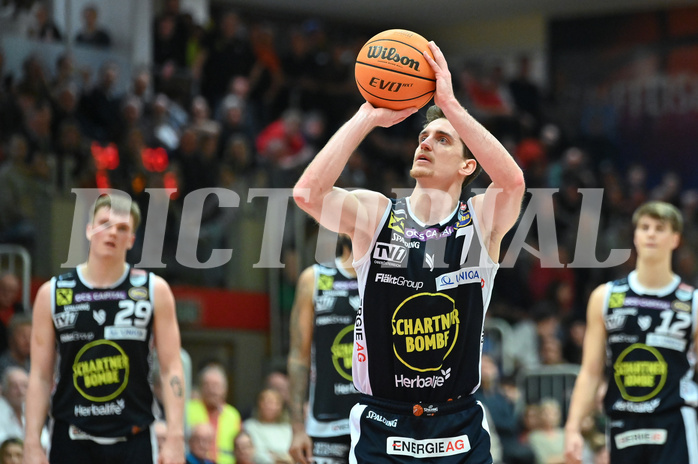 Basketball, Superliga 2023/24, Grunddurchgang 14. Runde, Flyers Wels vs. Gmunden,
